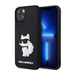 Karl Lagerfeld 3D Rubber NFT Choupette - Etui iPhone 14 (Czarny) (KLHCP14S3DRKHNK)
