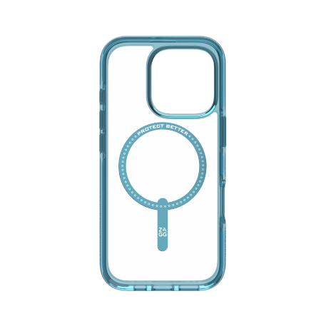 ZAGG Santa Cruz Snap - obudowa ochronna do iPhone 16 Pro kompatybilna z MagSafe (retro blue) (702315060)