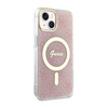 Guess 4G MagSafe - Etui iPhone 14 Plus (Różowy) (GUHMP14MH4STP)