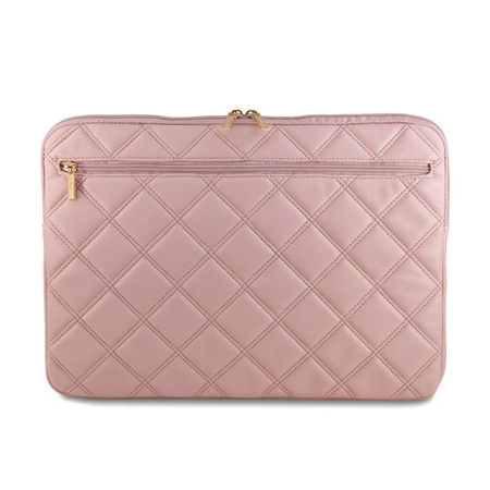 Guess Quilted 4G Sleeve - Etui na notebooka 15" / 16" (różowy) (GUCS16ZPSQSSGP)
