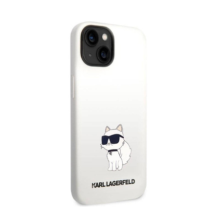 Karl Lagerfeld Silicone NFT Choupette - Etui iPhone 14 Plus (biały) (KLHCP14MSNCHBCH)