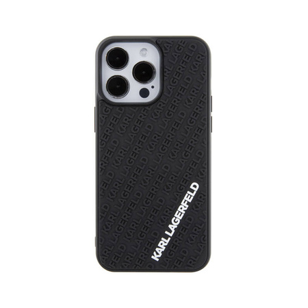 Karl Lagerfeld 3D Rubber Multi Logo - Etui iPhone 15 Pro Max (czarny) (KLHCP15X3DMKRLK)
