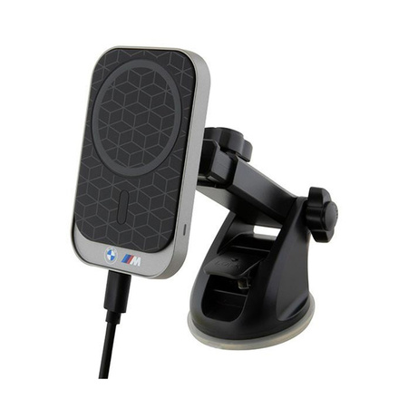 BMW MagSafe M Edition - Magnetyczny uchwyt samochodowy z ładowaniem bezprzewodowym 15W (czarny) (BMMWCCMPGPK)