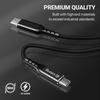 Crong Armor Link - Kabel 60W PD 3A USB-C do USB-C 150cm (czarny) (CRG-AL15USCC-BLK)