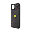 Ferrari Twist Metal Logo - Etui iPhone 15 Plus (czarny) (FEHCP15MPTWK)