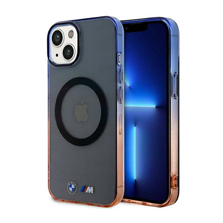 BMW Gradient Bumper MagSafe - Etui iPhone 14 (Szary) (BMHMP14SHTGE)