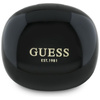 Guess Flat Classic Logo Electroplated - Słuchawki TWS + etui ładujące (czarny) (GUTWST7FCEEK)