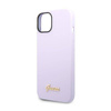 Guess Silicone Vintage - Etui iPhone 14 (fioletowy) (GUHCP14SSLSMU)