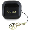 Guess Glossy Effect Printed Classic Logo & Charm - Słuchawki Bluetooth TWS + etui ładujące (czarny) (GUTWSXMCCLK)