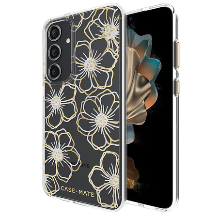 Case-Mate Floral Gems - Etui Samsung Galaxy S24+ (Gold) (CM053434)