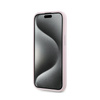 Karl Lagerfeld Diagonal Quilted Script - Etui iPhone 15 / 14 / 13 (różowy) (KLHCP15SPQDSMGP)