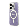 Guess 4G MagSafe - Etui iPhone 14 Pro (Purpurowy) (GUHMP14LH4STU)