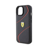Ferrari Twist Metal Logo - Etui iPhone 15 (czarny) (FEHCP15SPTWK)