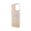 Guess IML Iridescent MagSafe - Etui iPhone 15 Pro Max (różowy) (GUHMP15XHITSP)