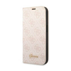 Guess 4G Metal Camera Outline Booktype Case - Etui iPhone 14 (różowy) (GUBKP14SHG4SHP)