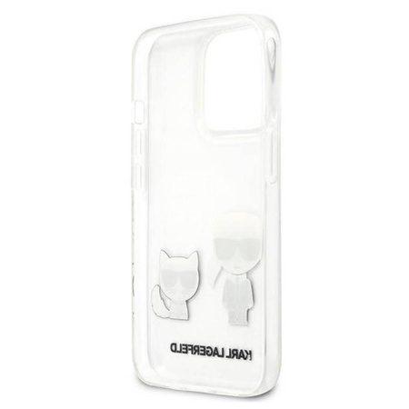 Karl Lagerfeld Ikonik & Choupette - Etui iPhone 13 Pro Max (przezroczysty) (KLHCP13XCKTR)