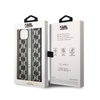 Karl Lagerfeld Monogram Stripe - Etui iPhone 14 Plus (szary) (KLHCP14MPGKLSKG)