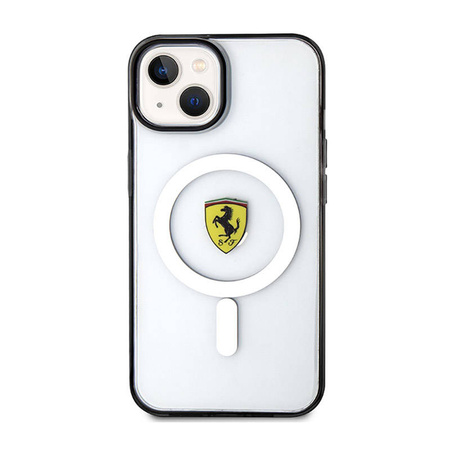 Ferrari Outline Magsafe - Etui iPhone 14 (Przezroczysty) (FEHMP14SURKT)