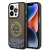 Karl Lagerfeld Liquid Glitter Round RSG Logo Case - Etui iPhone 14 Pro (czarny) (KLHCP14LLCRSGRK)