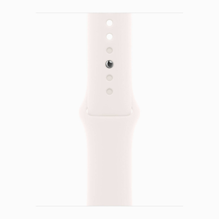 Apple Watch Series 10 GPS 42mm Koperta z aluminium w kolorze różowego złota, pasek sportowy w kolorze łagodnego różu - S/M (MWWH3ET/A)