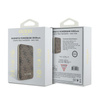 Guess 4G Leather Metal Logo MagSafe - Power Bank indukcyjny 5000 mAh 15W MagSafe (brązowy) (GUPB5FP4EMGW)