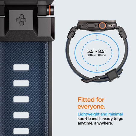 Spigen DuraPro Armor - Pasek do Apple Watch 44/45/46/49 mm (Navu Blue) (AMP09103)