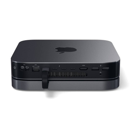 Satechi Podstawka-Hub do Mac Mini - 3 x USB 3.0, USB-C, audio jack, micro/SD - Gwiezdna szarość (ST-ABHFM)