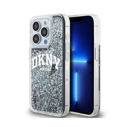 DKNY Liquid Glitter Big Logo - Etui iPhone 14 Pro (czarny) (DKHCP14LLBNAEK)