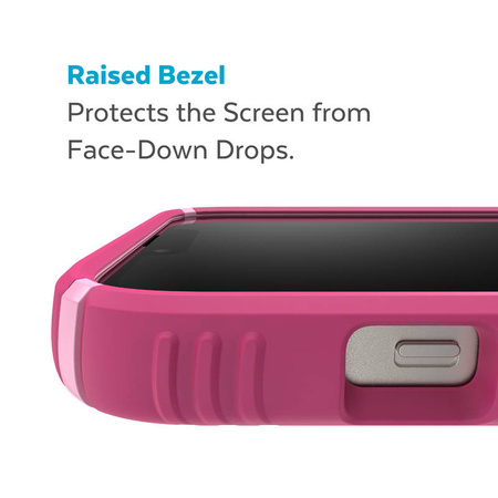 Speck Presidio2 Grip MagSafe - Antypoślizgowe etui iPhone 14 Plus (Digitalpink / Blossompink / White) (150117-3067)