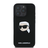 Karl Lagerfeld Silicone Karl Head Print MagSafe - Etui iPhone 16 Pro Max (czarny) (KLHMP16XSKHPPLK)