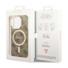 Guess 4G MagSafe - Etui iPhone 13 Pro (Brązowy) (GUHMP13LH4STW)