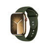 Crong Liquid - Pasek do Apple Watch 38/40/41/42 mm (zielony) (CRG-40LQB-OLV)