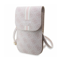Guess 4G Stripes - Torebka crossbody na telefon (różowy) (GUWBP4RPSP)