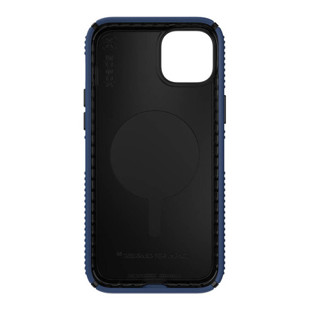 Speck Presidio2 Grip MagSafe - Antypoślizgowe etui iPhone 14 Plus (Coastal Blue / Black / White) (150117-9974)