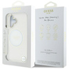 Guess IML Metal Colored Circle Classic Logo MagSafe - Etui do iPhone 16 (biały) (GUHMP16SHTDRCEDH)