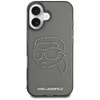 Karl Lagerfeld IML Rhinestones Karl Head - Etui do iPhone 16 (czarny) (KLHCP16SHKHDCELK)