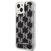 Karl Lagerfeld Monogram Liquid Glitter - Etui iPhone 14 Plus (czarny) (KLHCP14MLMNMK)