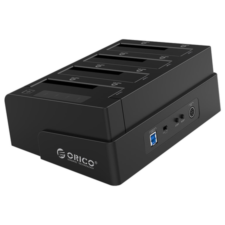 Orico Stacja klonująca 4*SATA 3,5" 2,5" SSD HDD USB-B 5Gbps (6648US3-C-V1-EU-BK)