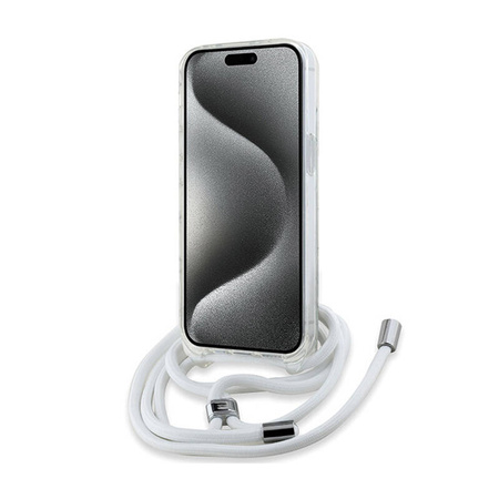 Karl Lagerfeld Crossbody IML Karl Head MagSafe - Etui iPhone 15 / 14 / 13 (przezroczysty) (KLHMP15SHCKHNT)