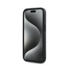 Karl Lagerfeld Diagonal Quilted Script - Etui iPhone 15 Plus / 14 Plus (czarny) (KLHCP15MPQDSMGK)