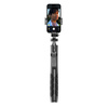 Crong SelfieGo Ultra – Aluminiowy selfie stick Bluetooth tripod (czarny) (CRGSGU1BLK)