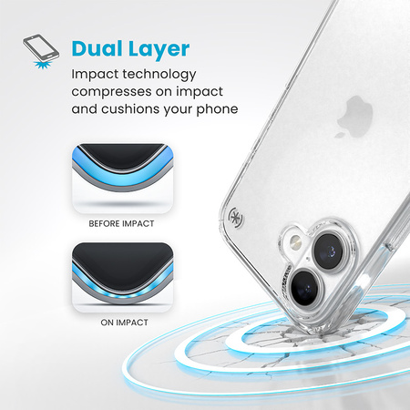 Speck Presidio Perfect-Clear - Etui iPhone 16 (Clear) (150690-5085)