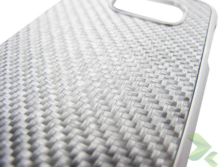 BMW M Edition Carbon & Aluminium Hard Case - Etui Samsung Galaxy S6 (srebrny) (BMHCS6MDCS)