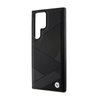 BMW Signature Leather Crossing Lines Pattern - Etui Samsung Galaxy S24 Ultra (czarny) (BMHCS24L23RCGPK)