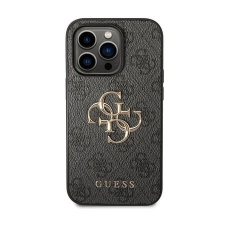 Guess 4G Big Metal Logo - Etui iPhone 15 Pro (szary) (GUHCP15L4GMGGR)