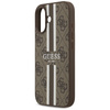 Guess 4G Printed Stripes MagSafe - Etui iPhone 17 (brązowy) (GUHMP17SP4RPSW)