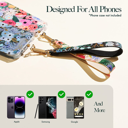 Rifle Paper Phone Wristlet - Uniwersalna smyczka do telefonu (Garden Party Blush) (RP050228)