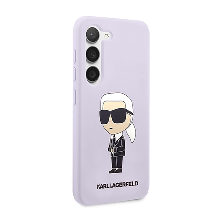 Karl Lagerfeld Silicone NFT Ikonik - Etui Samsung Galaxy S23+ (fioletowy) (KLHCS23MSNIKBCU)