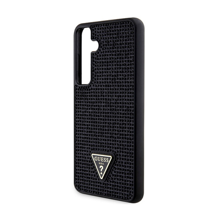 Guess Rhinestone Triangle - Etui Samsung Galaxy S24+ (czarny) (GUHCS24MHDGPPK)