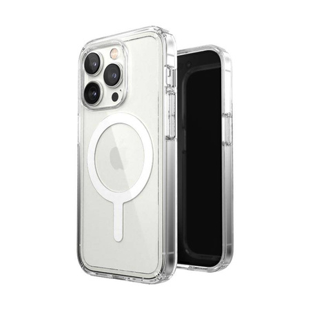 Speck Gemshell + MagSafe - Etui do iPhone 14 Pro z połowką MICROBAN (Clear) (150160-5085)